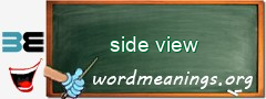 WordMeaning blackboard for side view